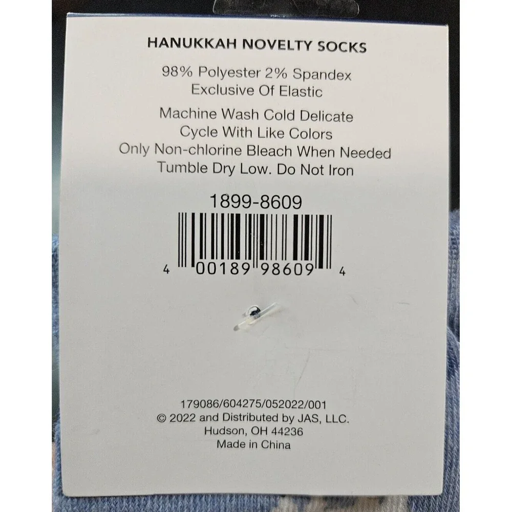 *NWT* Ladies Happy Hanukkah Sox Socks Sz 4-10 Lamma 
